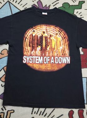 System of a Down另类金属乐队美式复古vintage高街潮流短袖T恤棉