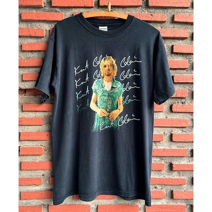 MKSZY穿裙子的柯本Kurt Cobain vintage tee美式复古短袖T恤半袖