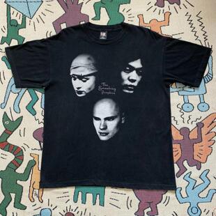 The Smashing Pumpkins碎南瓜乐队摇滚短袖VTG高街古着纯棉t恤男