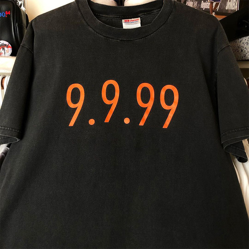 DC游戏机字母9.9.99印花短袖cityboy日系休闲潮牌古着纯棉T恤男女