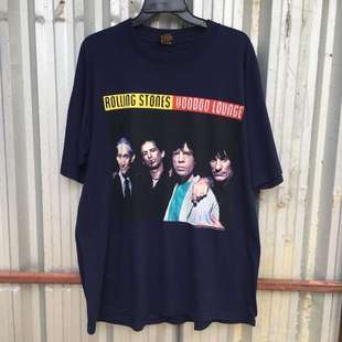 The Rolling Stones滚石乐队欧美复古摇滚VTG高街潮牌质感短袖T恤