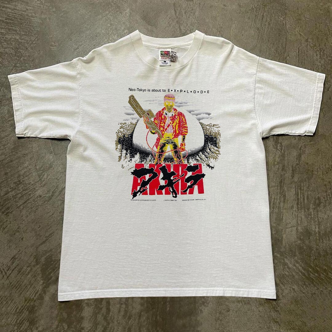 阿基拉AKIRA大友克洋动漫短袖男女CityBoy日系休闲古着感纯棉T恤