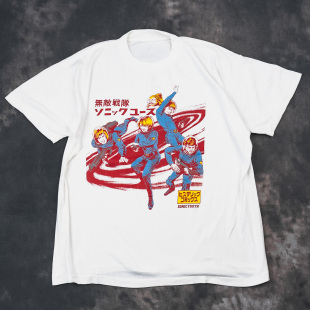 Sonic Youth音速青年摇滚乐队美式复古vintage高街潮牌短袖T恤男