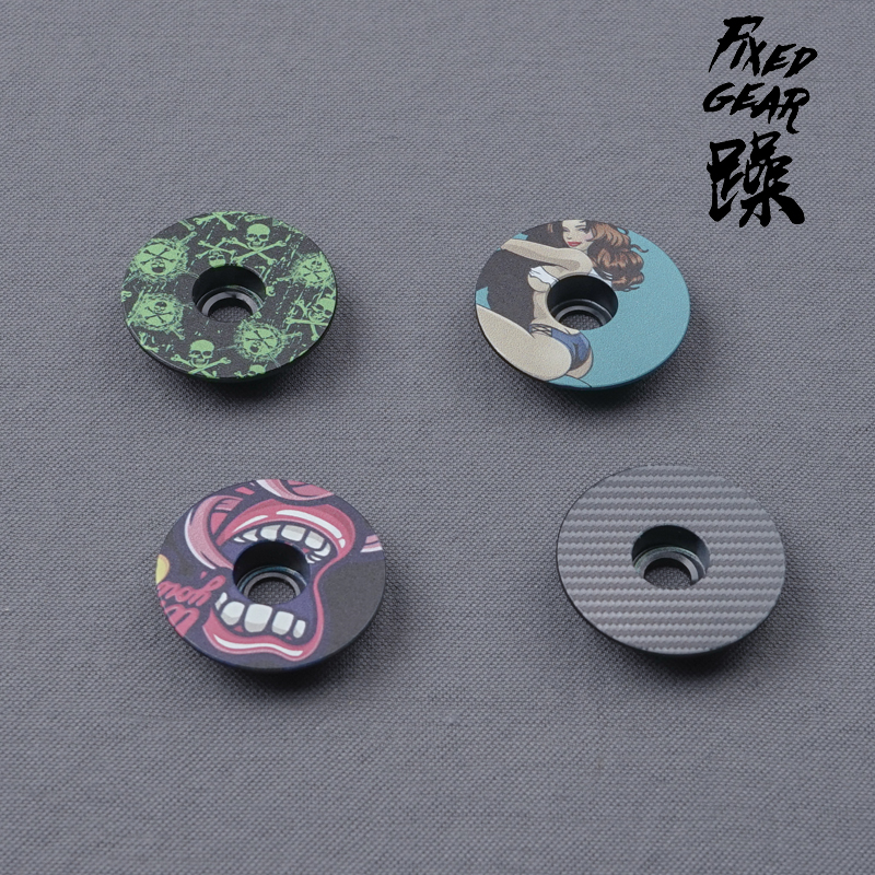 自行车碗组盖 把立腕组盖 铝合金 死飞 公路车个性改装碗组盖配件