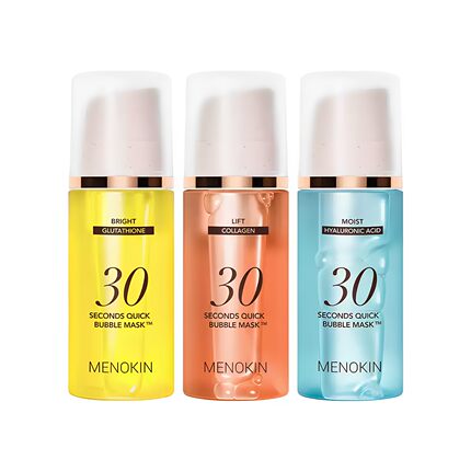 现货 小詹推荐！韩国menokin30秒泡沫面膜保湿免洗妆前爽肤水