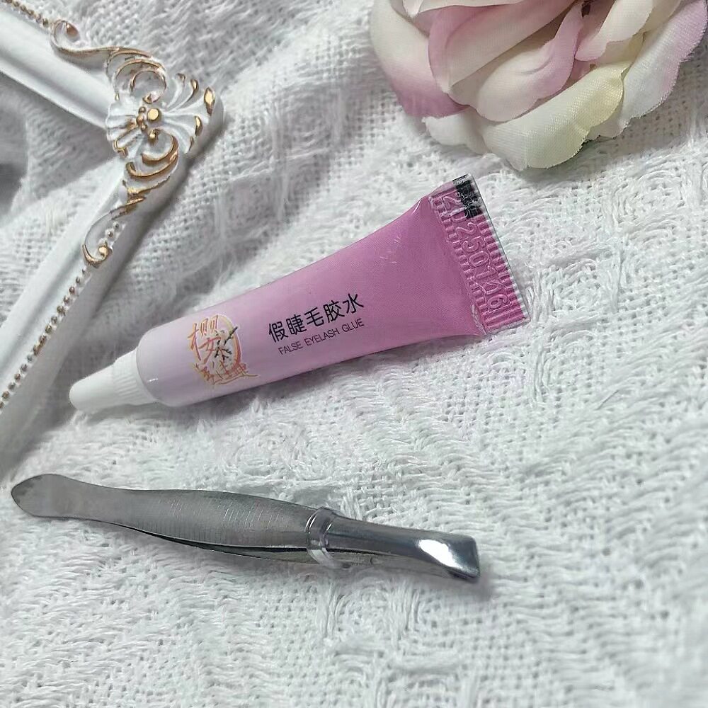 自嫁接假睫毛小胶水镊子组合套装4g眼睫毛胶水辅助工具美妆批发