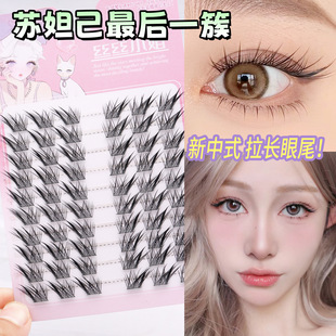 丝丝小姐狐系苏妲己眼尾最后一簇假睫毛分段自嫁接眼睫毛搭子上镜