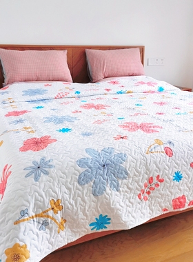绗缝床单双面夹棉四季被多功用床盖榻榻米床垫褥铺沙发韩式可折叠