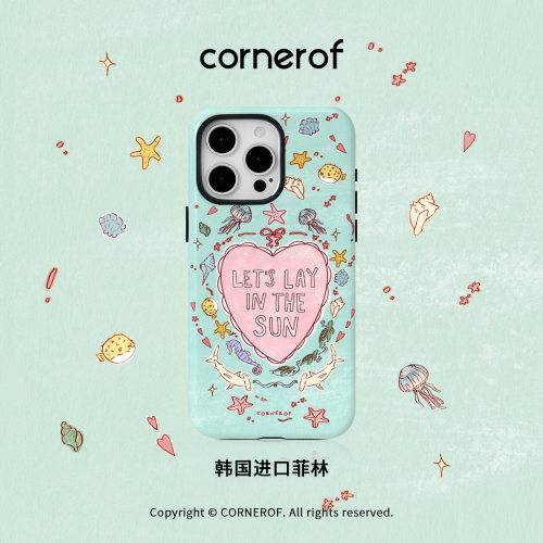 cornerof磁吸韩国进口菲林海洋适用iPhone16promax手机壳苹果15pro原创14pro二合一13新款高级女12夏17pro