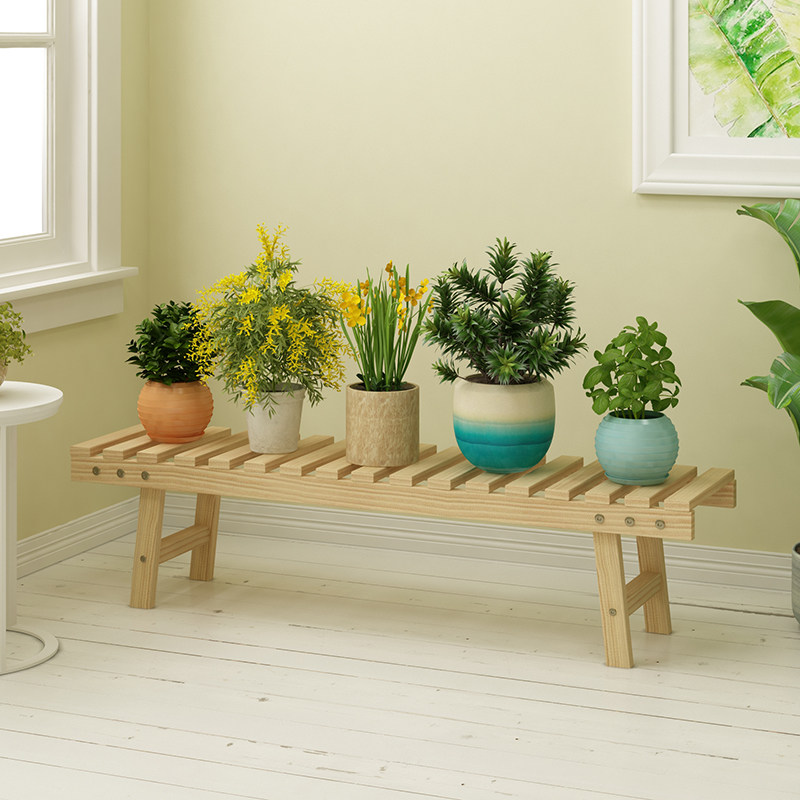 防腐实木免安装架子阳台单个落地室内多层多肉绿萝客厅置物盆架,住宅家具,花架/花几,淘宝优惠券,粉丝福利购,淘宝优惠卷