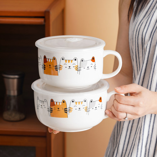 陶瓷泡面碗高颜值汤碗