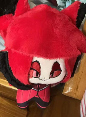 正版原创地狱客栈阿拉斯托属性鹿鹿小努15cm棉花娃娃印花体送礼物