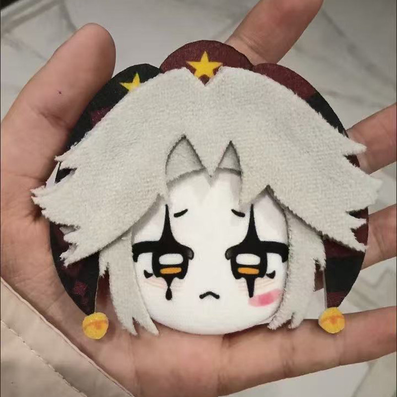 跨境爆款热卖怪胎马戏团pierrot 6cm棉花娃娃吧唧胸针生日礼物