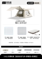 5-8 человек холодный титан-серебряный клей + модернизированный навес [автоматическая надувная кровать со встроенным насосом] ✅ можно остаться на ночь