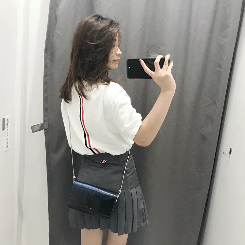 春夏ins网红韩版高腰tb百褶裙a字裙女短裙防走光裤伞裙西装裙