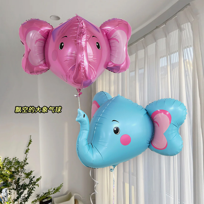 飞天行3D立体大象头动物飘空气球