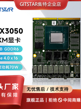 GITSTAR集特MXM显卡RTX3050  8G显存 多端口显示高性能独立显卡