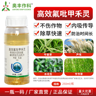 奥丰高效氟吡甲禾灵除草不伤作物果树蔬菜农用奥潍正品农药除草剂