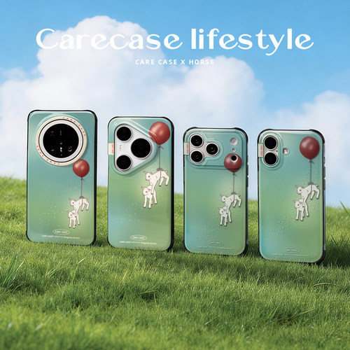 CARECASE气球小羊透黑彩点壳