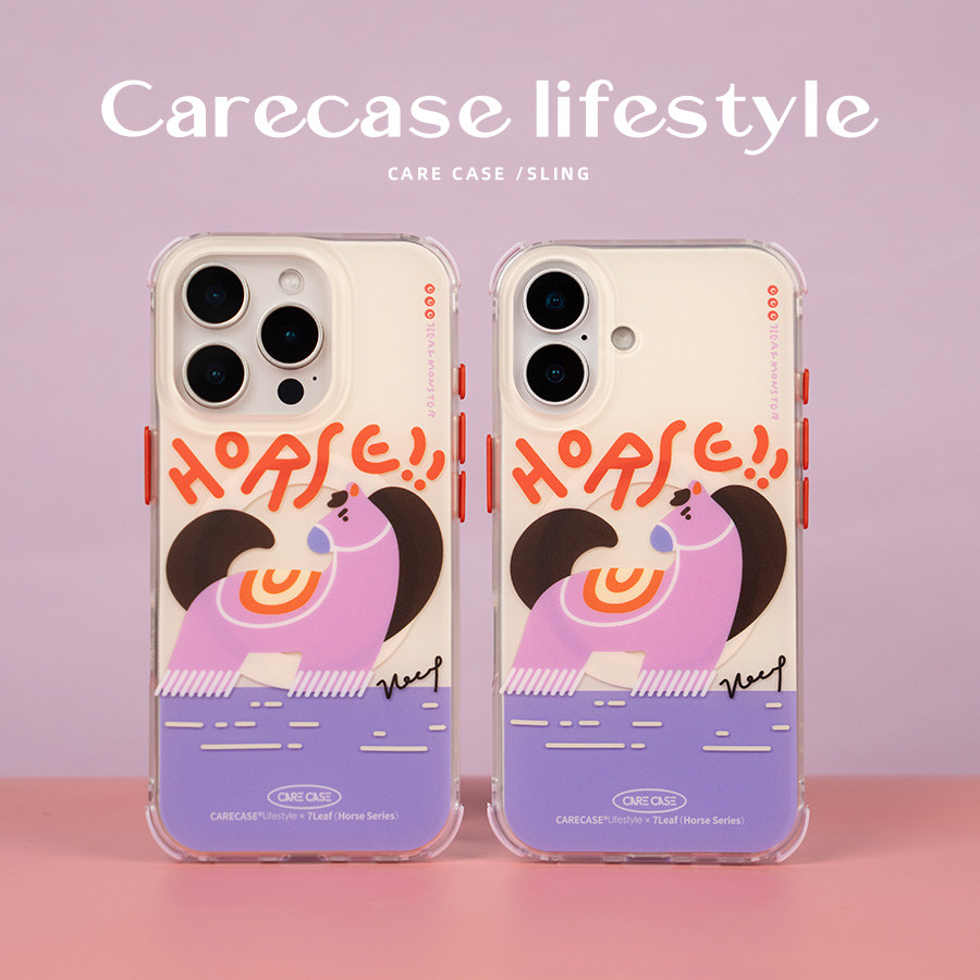 CARECASE紫色小马磁吸挂扣壳图片