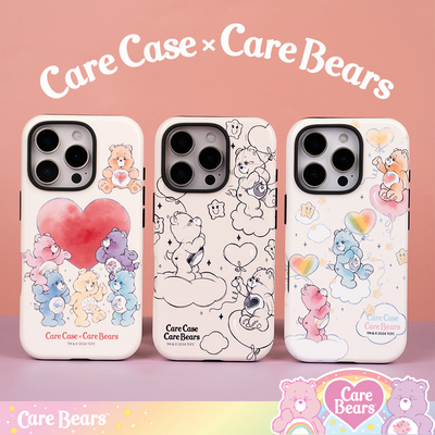 CARECASE奶色小熊二合一菲林壳