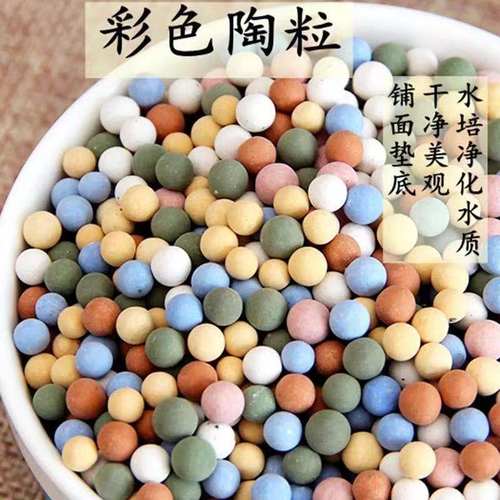 彩色陶粒垫底铺面盆栽透气水培