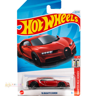 24年201号 '16 BUGATTI CHIRON 布加迪奇龙 红色 风火轮 QUARTER