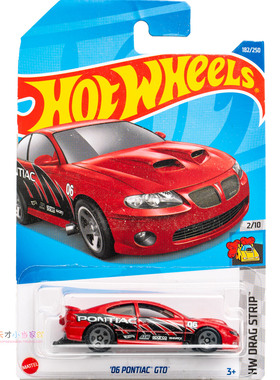 22年182号 '06 PONTIAC GTO 庞蒂克 红色 风火轮 HW DRAG STRIP系