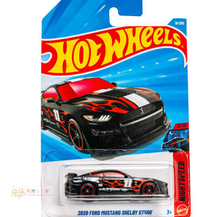 10号 2020 FORD MUSTANG SHELBY GT500 福特野马 黑色 风火轮 NIG