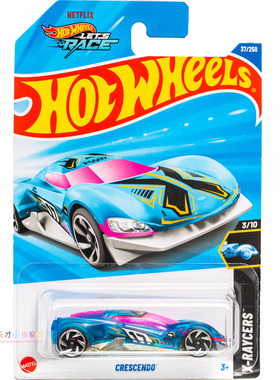 25年37号 CRESCENDO 蓝色 风火轮 X-RAYCERS 透明系列25B