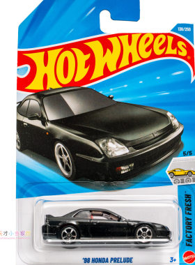 136号 '98 HONDA PRELUDE 本田 黑色 风火轮 FACTORY FRESH系列26