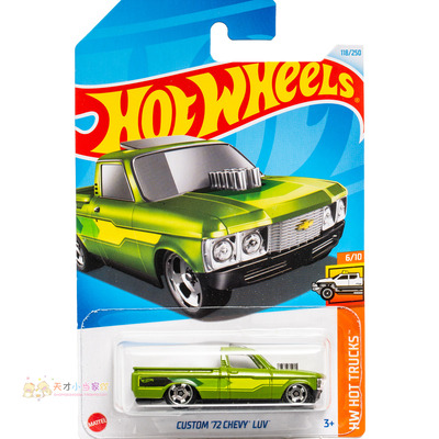 24年118号 CUSTOM '72 CHEVY LUV 雪佛兰 绿色 风火轮 HW HOT