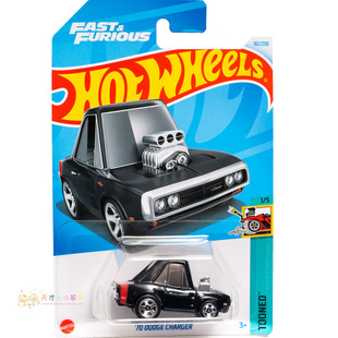 CHARGER TOONED系 美泰风火轮 161号 黑色 Q版 DODGE 道奇战马
