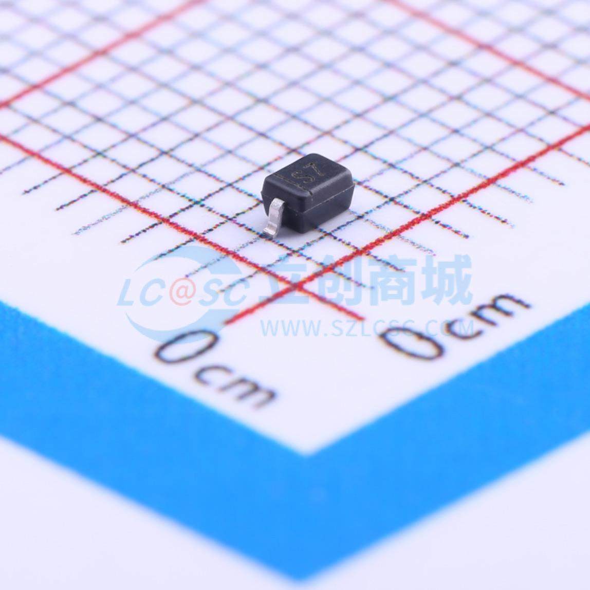 肖特基二极管 BAT42WS-7-F SOD-323 30V 200mA DIODES(美台) 原装