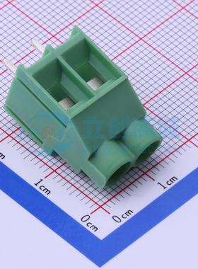 螺钉式接线端子 DB910-6.35-2P-GN-P 插件,P=6.35mm 1x2P 原装
