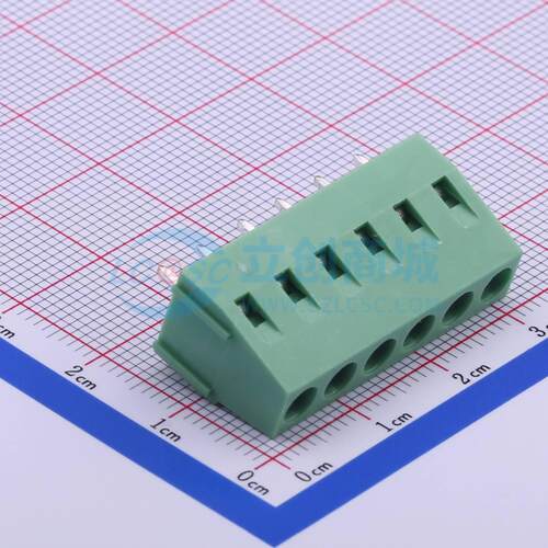 螺钉式接线端子 DB128V-5.0-6P-GN-S 插件,P=5mm 1x6P 电子元器件
