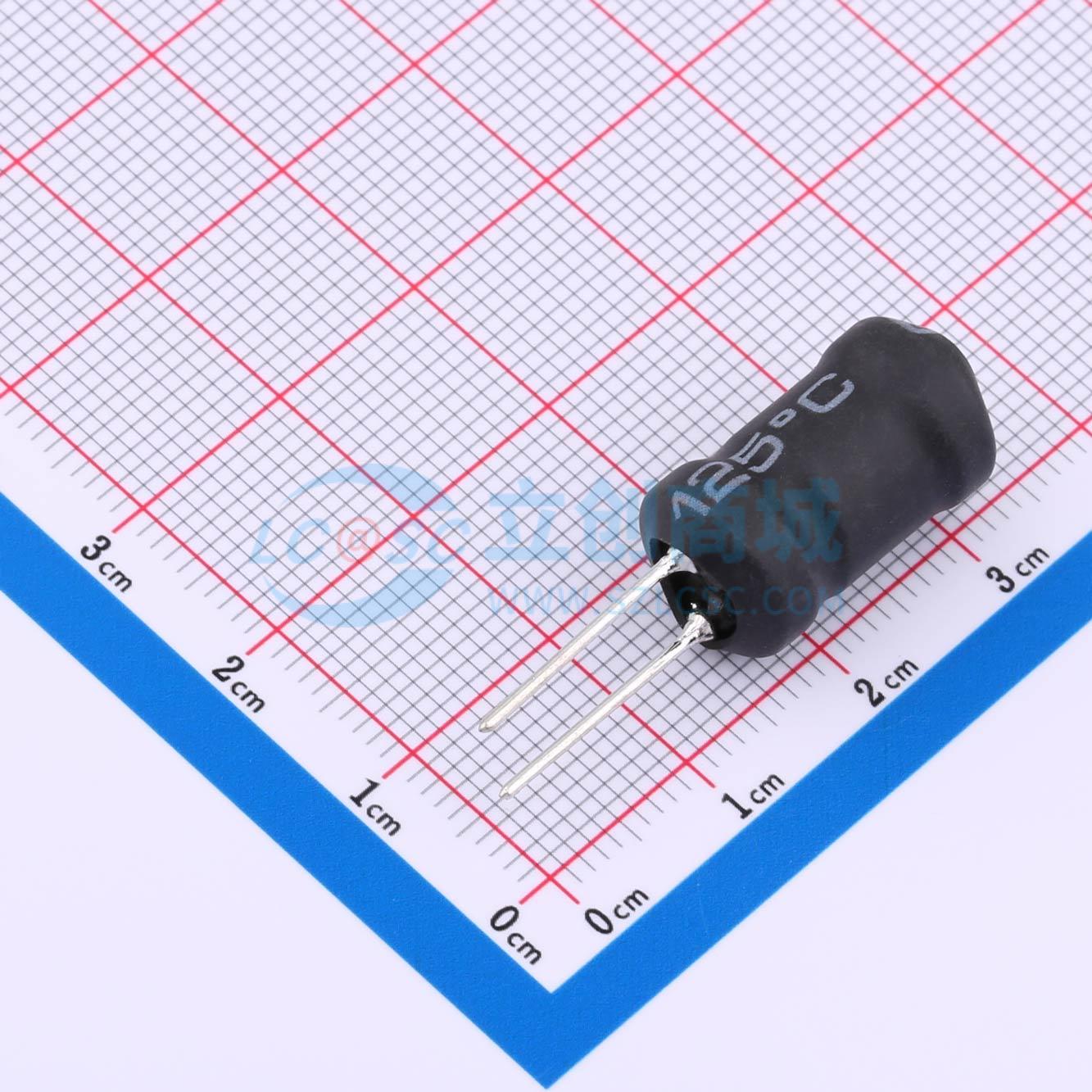 功率电感 XR10*16-181K-L 插件,D12xL20mm 180uH ±10% 原装