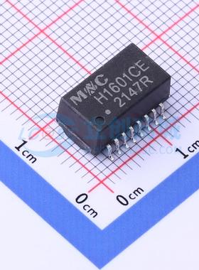 网口变压器 H1601CE SMD-16P,12.7x7.1mm 单口 电子元器件配单