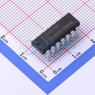 逻辑门 CD4078BE DIP-14 原装正品 电子元器件配单
