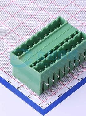 插拔式接线端子 KF2EDGRH-5.0-2*9P 弯插,P=5mm 板端/插座-闭口 2