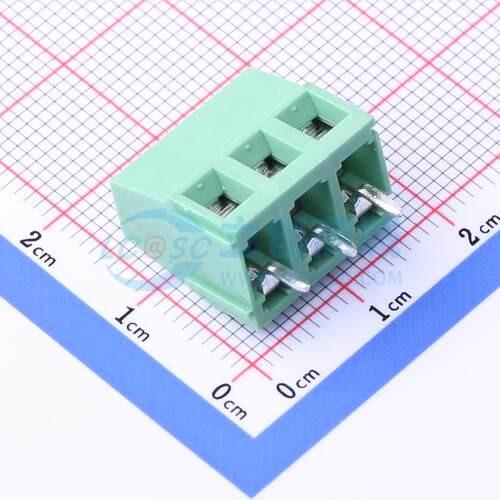 螺钉式接线端子 DB128V-5.08-3P-GN-S 插件,P=5.08mm 1x3P 原装