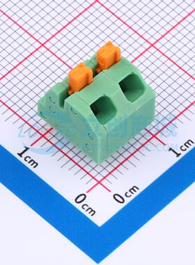 5只起 弹簧式接线端子 1862411 插件P=5mm 1x2P 2P 电子元器件配