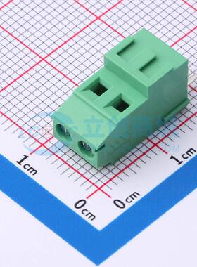 螺钉式接线端子 MX128H-3.81-02P-GN01-Cu-Y-A 插件,P=3.81mm 1x2