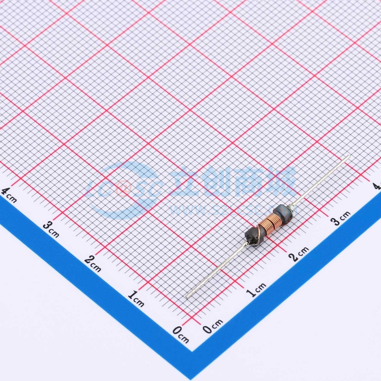 色环电感 XR3*8-2R5K-A 插件,D4xL12mm 2.5uH ±10% 原装