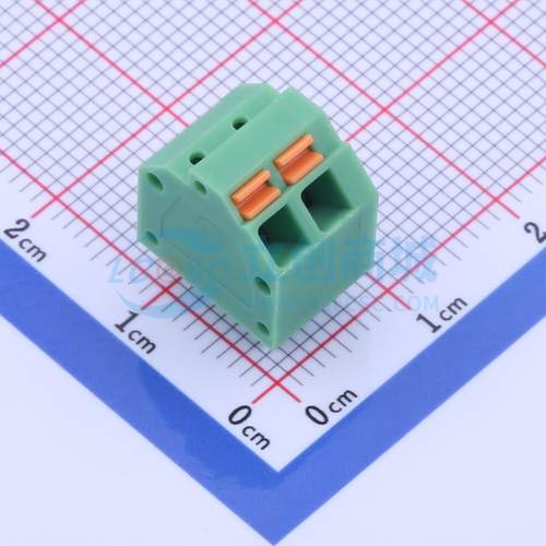 5只起 弹簧式接线端子 KF250NH-3.81-2P 插件P=3.81mm 1x2P 2P 原