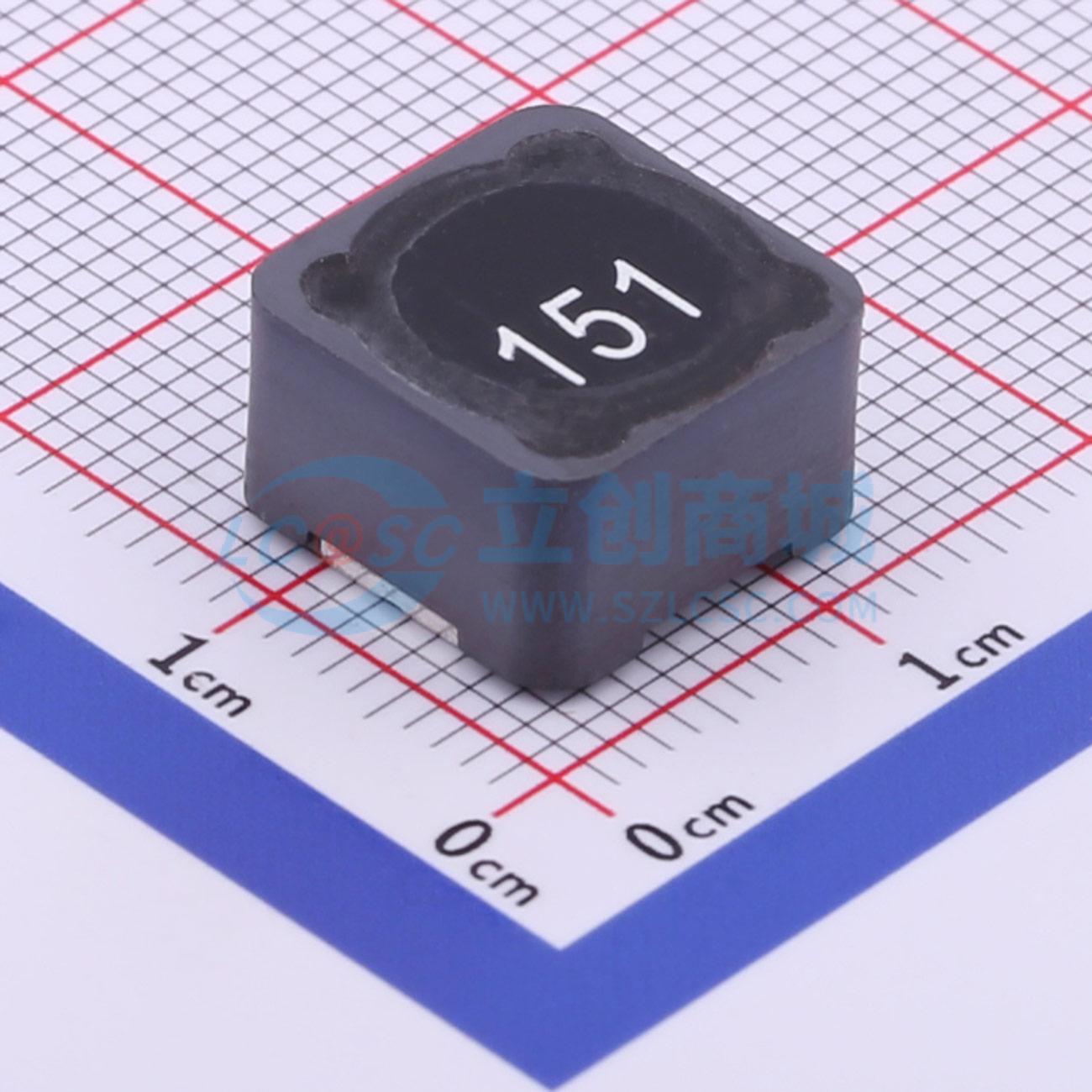 功率电感 GCRH127M-151MC SMD,12.3x12.3mm 150uH ±20% 原装
