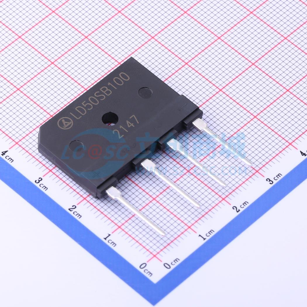 整流桥 LD50SB100 SIP-4P 1kV 50A LRC(乐山无线电) 电子元器件