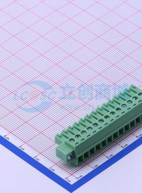 插拔式接线端子 DB2EKM-3.81-14P-GN-S P=3.81mm 插头 1x14P 原装