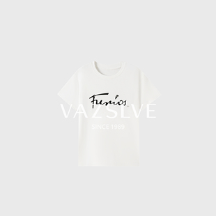 【VAZSLVE/全新奢品】捡漏简约休闲百搭套头圆领短袖T恤SS28014