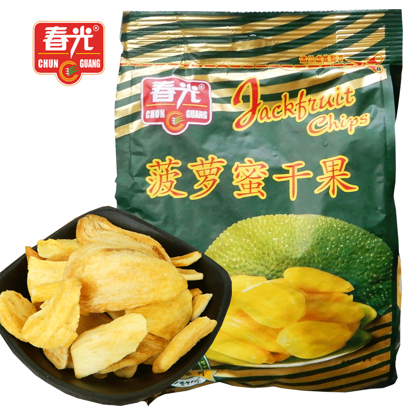春光食品菠萝蜜250g干果新鲜水果干零食海南特产袋装即食蔬果脆